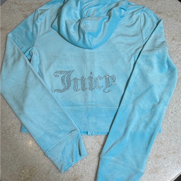 Juicy Couture y2k Crystal velour rhinestone bling tracksuit size small - Picture 2 of 8